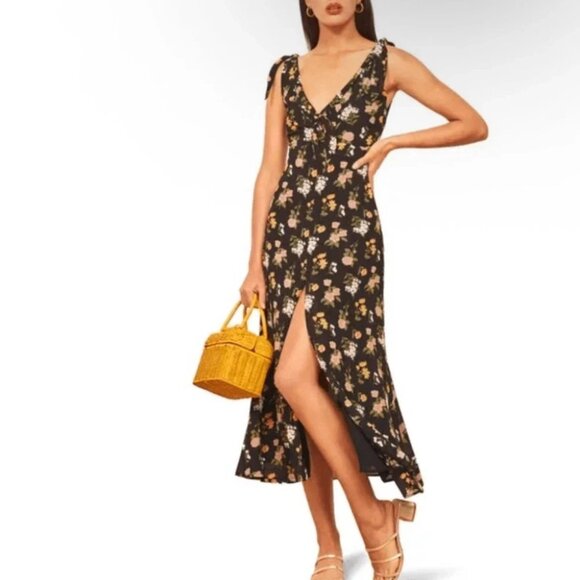Reformation Harper Midi Dress in Sylvie Floral Size 6 - Picture 1 of 7